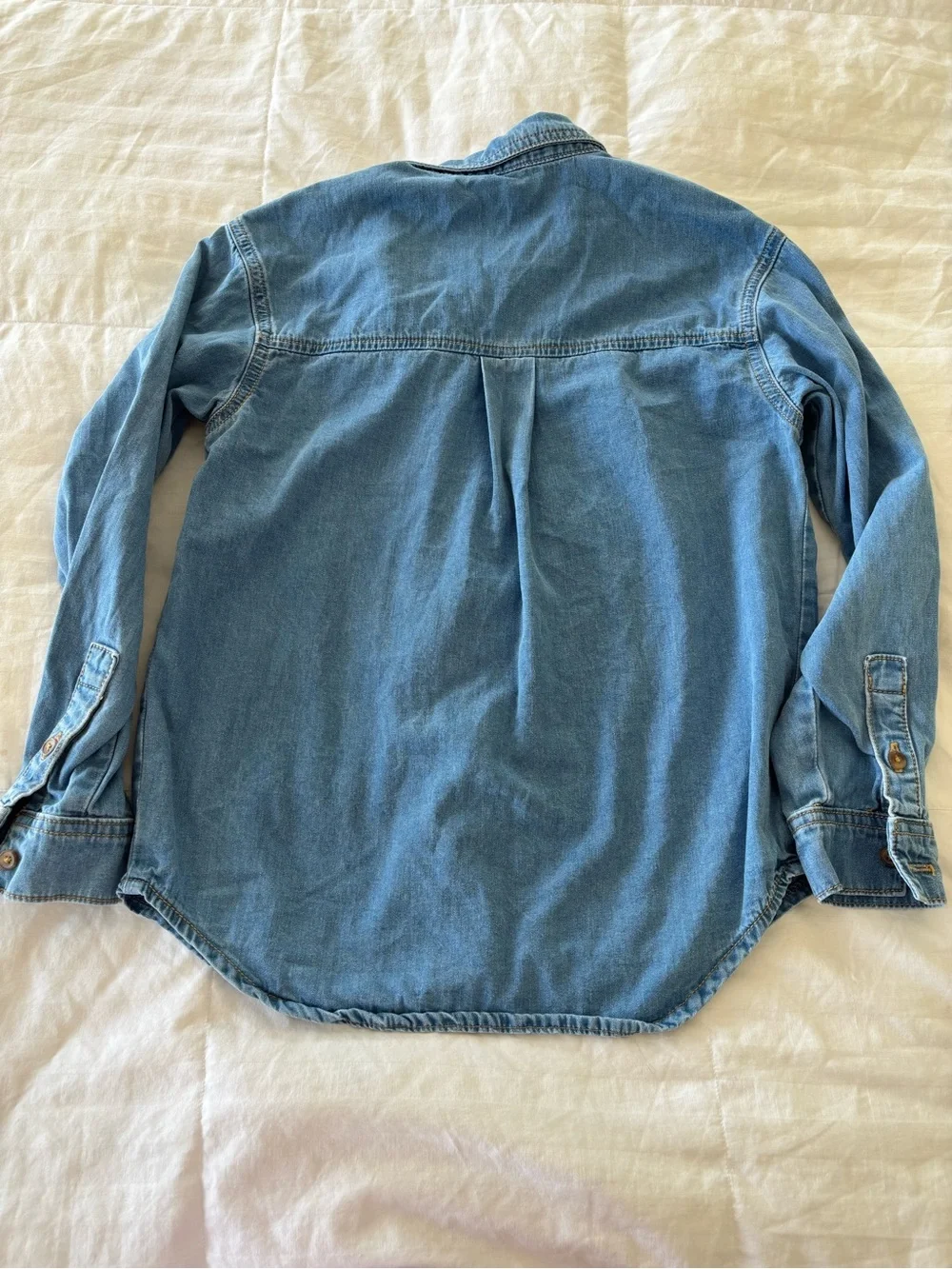 art class Blue Denim Long Sleeve Button-Up Shirt girls L 10/12